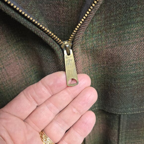 Woolrich Vintage Plaid Camping Hunting Wool Full Zip Up Jacket - Picture 3 of 16